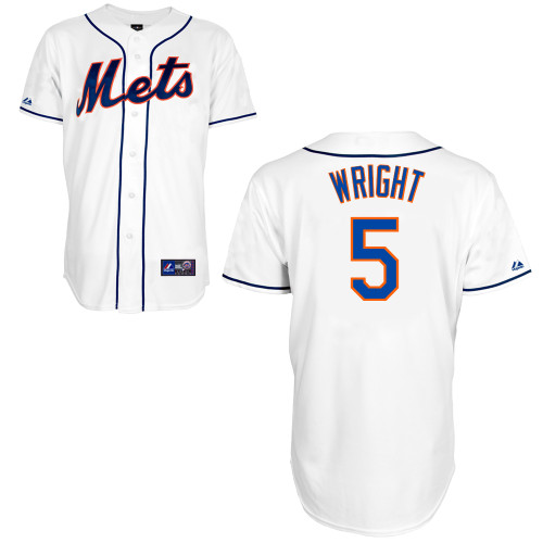 David Wright #5 mlb Jersey-New York Mets Women's Authentic Alternate 2 White Cool Base Baseball Jersey